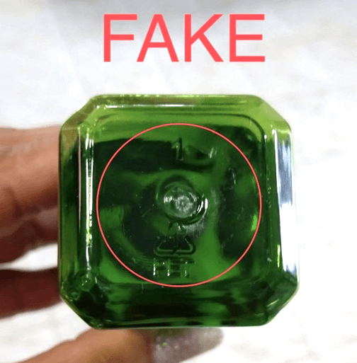 Fake neo hair lotion bottle base