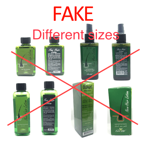 Fake neo hair lotion comes with differnt bottle size and diamension